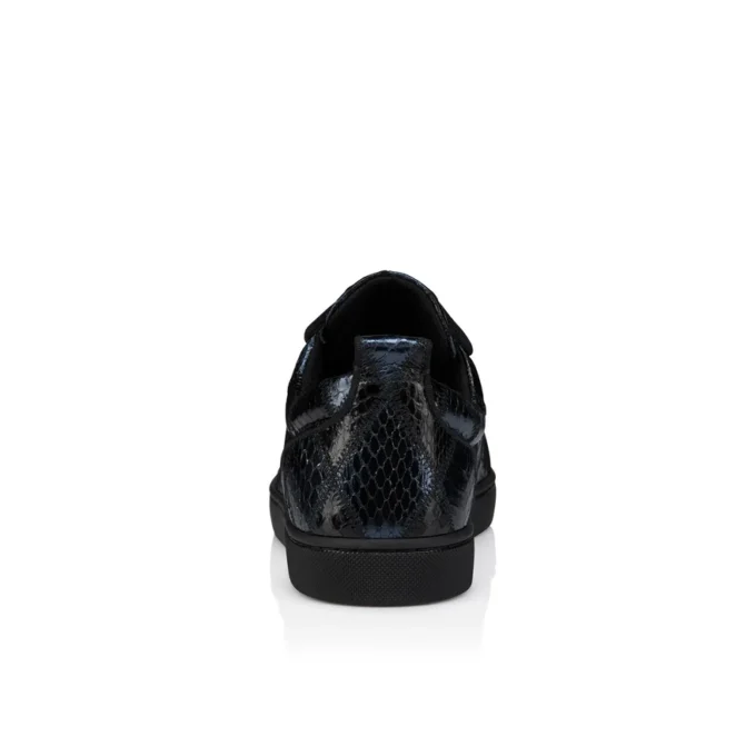 Louis Junior – Sneakers – Patchwork in pelle di serpente d’acqua – Nero – Uomo