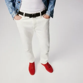 Louis Junior Spikes – Sneakers – Pelle di vitello scamosciata e borchie – Loubi – Uomo Louis Junior Spikes – Sneakers – Pelle di vitello scamosciata e borchie – Loubi – Uomo