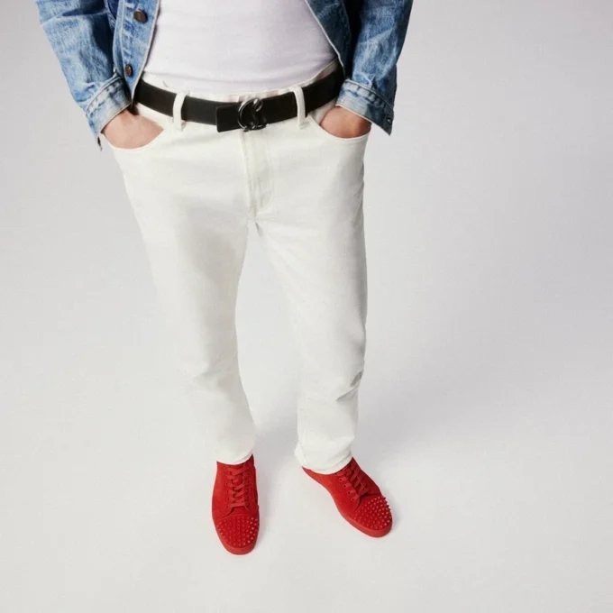 Louis Junior Spikes – Sneakers – Pelle di vitello scamosciata e borchie – Loubi – Uomo