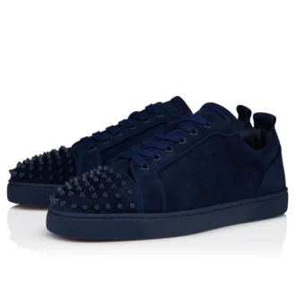 Louis Junior Spikes – Sneakers – Pelle di vitello scamosciata e borchie – Zaffiro – Uomo