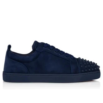 Louis Junior Spikes – Sneakers – Pelle di vitello scamosciata e borchie – Zaffiro – Uomo