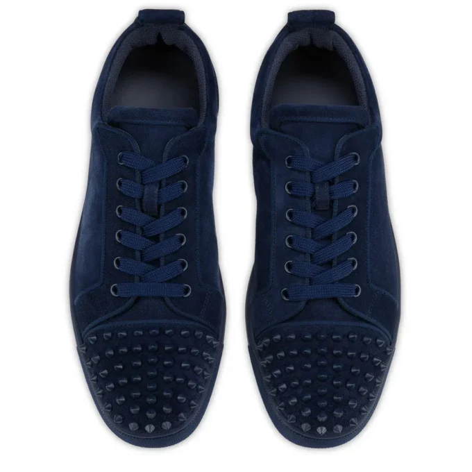 Louis Junior Spikes – Sneakers – Pelle di vitello scamosciata e borchie – Zaffiro – Uomo