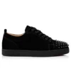 Louis Junior Spikes – Sneakers – Pelle di vitello scamosciata – Nero – Uomo