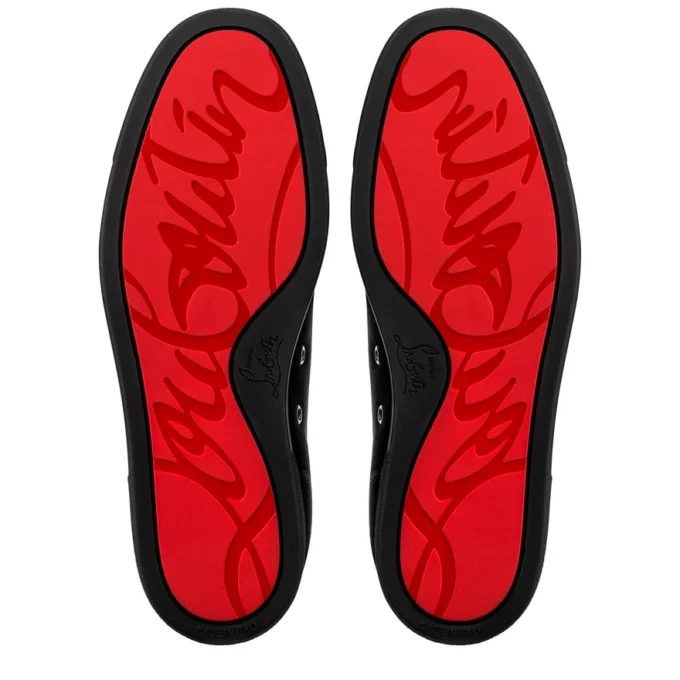 Louis Junior Spikes – Sneakers – Pelle di vitello scamosciata – Nero – Uomo