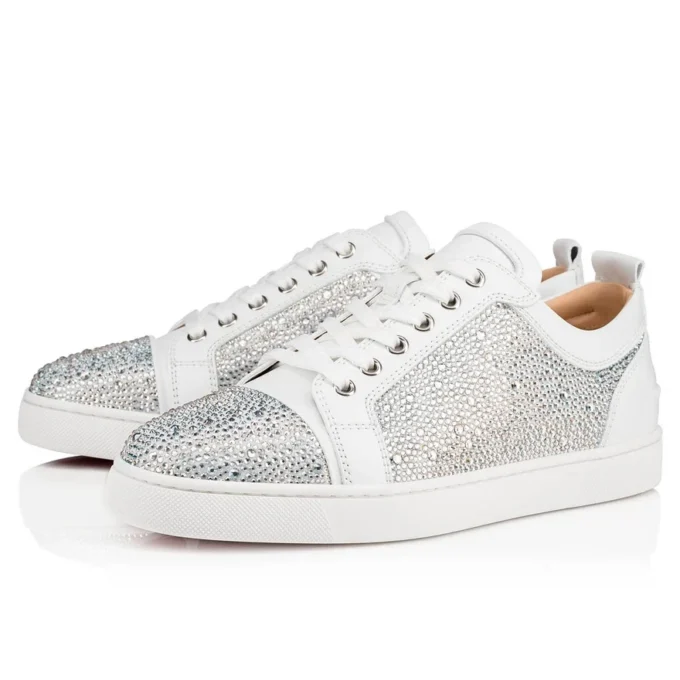 Louis Junior Strass – Sneakers basse – Camoscio e strass – Argento – Uomo Louis Junior Strass – Sneakers basse – Camoscio e strass – Argento – Uomo