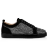 Louis Junior Strass – Sneakers – Pelle di vitello scamosciata e strass – Nero – Uomo