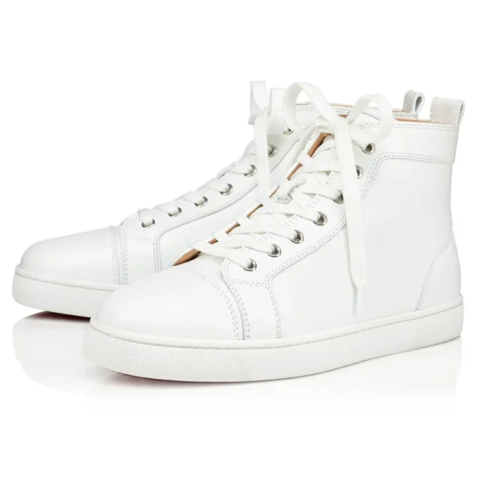 Louis – Sneakers alte – Pelle di vitello – Bianco – Uomo Louis – Sneakers alte – Pelle di vitello – Bianco – Uomo