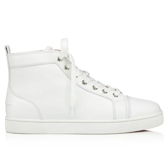 Louis – Sneakers alte – Pelle di vitello – Bianco – Uomo Louis – Sneakers alte – Pelle di vitello – Bianco – Uomo