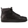 Louis – Sneakers alte – Pelle di vitello e borchie – Nero – Uomo Louis – Sneakers alte – Pelle di vitello e borchie – Nero – Uomo