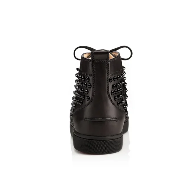 Louis – Sneakers alte – Pelle di vitello e borchie – Nero – Uomo Louis – Sneakers alte – Pelle di vitello e borchie – Nero – Uomo
