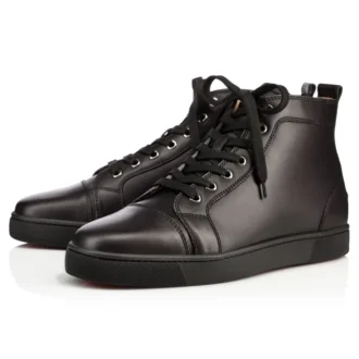 Louis – Sneakers alte – Pelle di vitello – Nero – Uomo