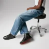 Louis – Sneakers alte – Pelle di vitello – Nero – Uomo