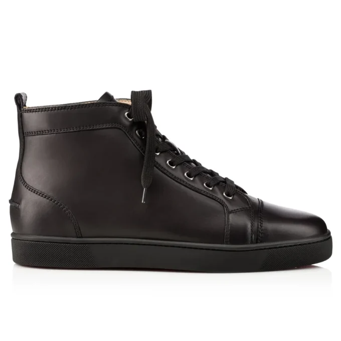 Louis – Sneakers alte – Pelle di vitello – Nero – Uomo