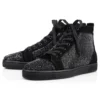 Louis Strass – Sneakers – Pelle di vitello scamosciata e strass – Nero – Uomo Louis Strass – Sneakers – Pelle di vitello scamosciata e strass – Nero – Uomo