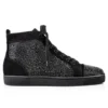 Louis Strass – Sneakers – Pelle di vitello scamosciata e strass – Nero – Uomo Louis Strass – Sneakers – Pelle di vitello scamosciata e strass – Nero – Uomo