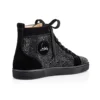 Louis Strass – Sneakers – Pelle di vitello scamosciata e strass – Nero – Uomo Louis Strass – Sneakers – Pelle di vitello scamosciata e strass – Nero – Uomo