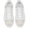 Louise Junior Perla – Sneakers – Raso crepe, pelle di vitello e perle – Bianco – Donna Louise Junior Perla – Sneakers – Raso crepe, pelle di vitello e perle – Bianco – Donna