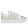 Louperla Jr – Sneakers – Raso crepe, pelle di vitello, strass e perle – Bianco – Uomo Louperla Jr – Sneakers – Raso crepe, pelle di vitello, strass e perle – Bianco – Uomo