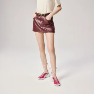 Mara Open – Sneakers – Pelle di vitello e taffetà di seta – Palacy – Donna Mara Open – Sneakers – Pelle di vitello e taffetà di seta – Palacy – Donna
