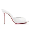 Me Dolly – Mules da 100 mm – Pelle di vitello verniciata – Bianco – Donna