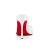 Me Dolly – Mules da 100 mm – Pelle di vitello verniciata – Bianco – Donna