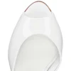 Me Dolly – Mules da 100 mm – Pelle di vitello verniciata – Bianco – Donna
