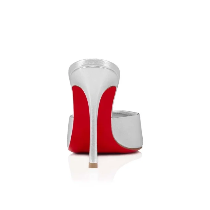 Me Dolly – Mules da 100 mm – Pelle nappa – Argento – Donna Me Dolly – Mules da 100 mm – Pelle nappa – Argento – Donna