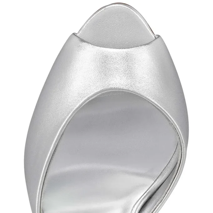 Me Dolly – Mules da 100 mm – Pelle nappa – Argento – Donna Me Dolly – Mules da 100 mm – Pelle nappa – Argento – Donna