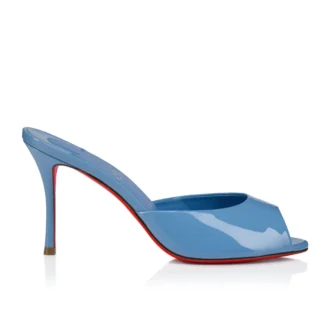 Me Dolly – Mules da 85 mm – Pelle di vitello verniciata – Ceruleo – Donna Me Dolly – Mules da 85 mm – Pelle di vitello verniciata – Ceruleo – Donna