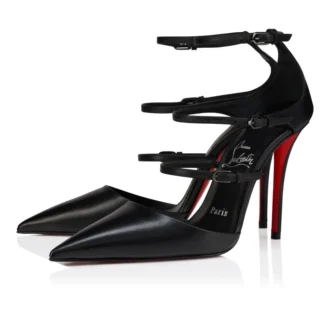Milena – Décolleté con cinturini da 100 mm – Pelle di capretto – Nero – Donna Milena – Décolleté con cinturini da 100 mm – Pelle di capretto – Nero – Donna