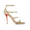 Millenium – Sandali con cinturini da 100 mm – Pelle di vitello – Oro antico – Donna Millenium – Sandali con cinturini da 100 mm – Pelle di vitello – Oro antico – Donna