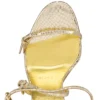 Millenium – Sandali con cinturini da 100 mm – Pelle di vitello – Oro antico – Donna Millenium – Sandali con cinturini da 100 mm – Pelle di vitello – Oro antico – Donna