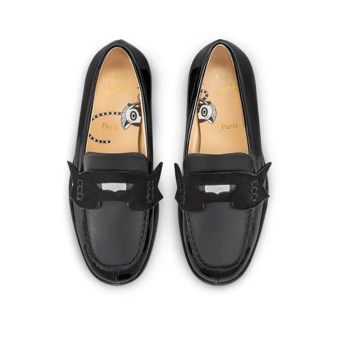 Mini Penny – Mocassini – Pelle di vitello verniciata e pelle scamosciata – Nero – Bambini Mini Penny – Mocassini – Pelle di vitello verniciata e pelle scamosciata – Nero – Bambini