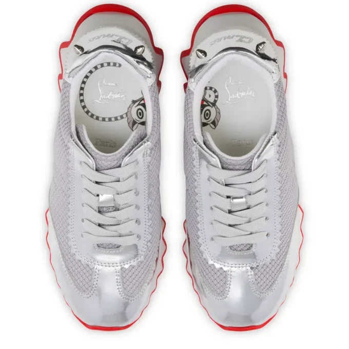 Mini Shark – Sneakers da corsa – Pelle di vitello – Argento – Bambini Mini Shark – Sneakers da corsa – Pelle di vitello – Argento – Bambini