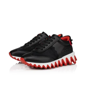 Mini Shark – Sneakers – Pelle di vitello, pelle scamosciata e pelle di vitello verniciata – Nero – Bambini