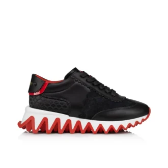 Mini Shark – Sneakers – Pelle di vitello, pelle scamosciata e pelle di vitello verniciata – Nero – Bambini
