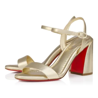 Miss Jane – Sandali da 85 mm – Pelle di vitello laminata – Platine – Donna Miss Jane – Sandali da 85 mm – Pelle di vitello laminata – Platine – Donna