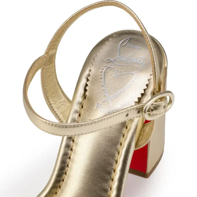 Miss Jane – Sandali da 85 mm – Pelle di vitello laminata – Platine – Donna Miss Jane – Sandali da 85 mm – Pelle di vitello laminata – Platine – Donna
