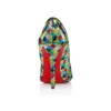 Miss Z Arlequin – Décolleté da 100 mm – Raso crêpe ricamato con micro-paillettes – Multicolore – Donna