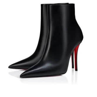 Miss Z Booty – Stivali da 100 mm – Pelle di vitello – Nero – Donna