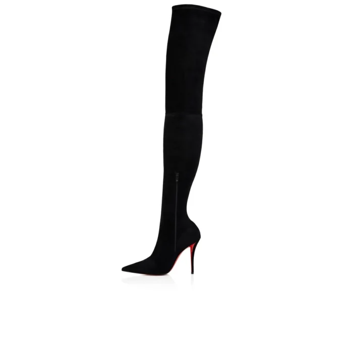 Miss Z Botta Alta – Stivali da 100 mm – Velours di vitello – Nero – Donna Miss Z Botta Alta – Stivali da 100 mm – Velours di vitello – Nero – Donna