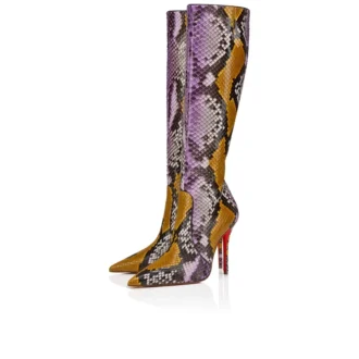 Miss Z Botta – Stivali da 100 mm – Pelle di pitone sfumato – Giallo Rhapsody – Donna Miss Z Botta – Stivali da 100 mm – Pelle di pitone sfumato – Giallo Rhapsody – Donna