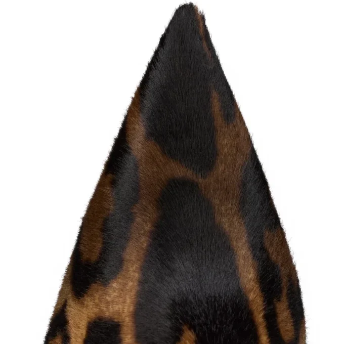 Miss Z Botta – Stivali da 100 mm – Pelle di vitello pelosa stampata “Bengali” – Marrone – Donna Miss Z Botta – Stivali da 100 mm – Pelle di vitello pelosa stampata “Bengali” – Marrone – Donna