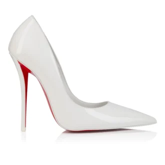 Miss Z – Décolleté 120 mm – Pelle di vitello verniciata – Bianco – Donna Miss Z – Décolleté 120 mm – Pelle di vitello verniciata – Bianco – Donna