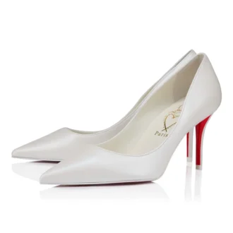 Miss Z – Décolleté 80 mm – Pelle nappa perlata – Bianco – Donna Miss Z – Décolleté 80 mm – Pelle nappa perlata – Bianco – Donna