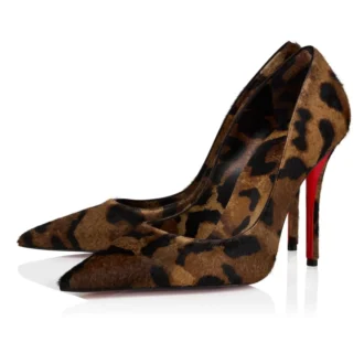 Miss Z – Décolleté da 100 mm – Pelle di vitello pelosa stampata “Bengali” e pelle di capretto – Marrone – Donna Miss Z – Décolleté da 100 mm – Pelle di vitello pelosa stampata “Bengali” e pelle di capretto – Marrone – Donna