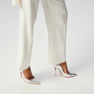 Miss Z – Décolleté da 100 mm – Pelle nappa laminata – Argento – Donna Miss Z – Décolleté da 100 mm – Pelle nappa laminata – Argento – Donna