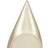 Miss Z – Décolleté da 100 mm – Pelle nappa laminata – Platino – Donna