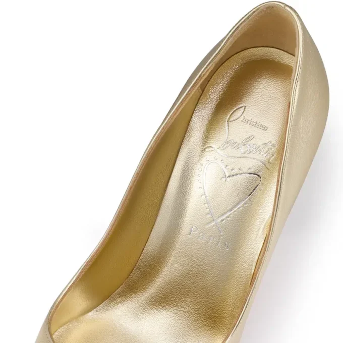 Miss Z – Décolleté da 100 mm – Pelle nappa laminata – Platino – Donna