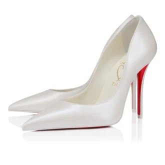 Miss Z – Décolleté da 100 mm – Pelle nappa perlata – Bianco – Donna Miss Z – Décolleté da 100 mm – Pelle nappa perlata – Bianco – Donna